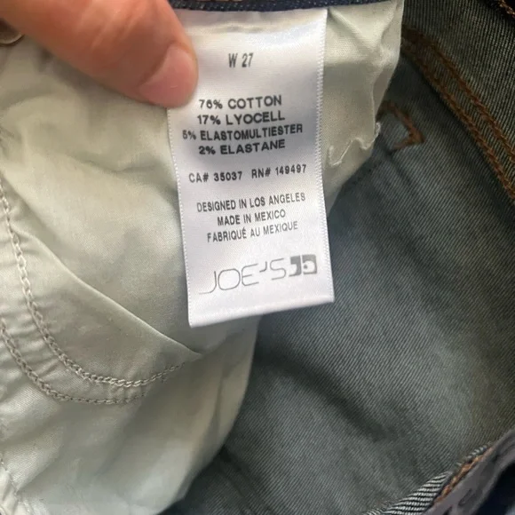 Joe's Jeans Blue Skinny Denim with raw hem - Picture 5 of 5